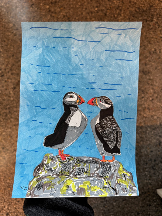 Two Puffins